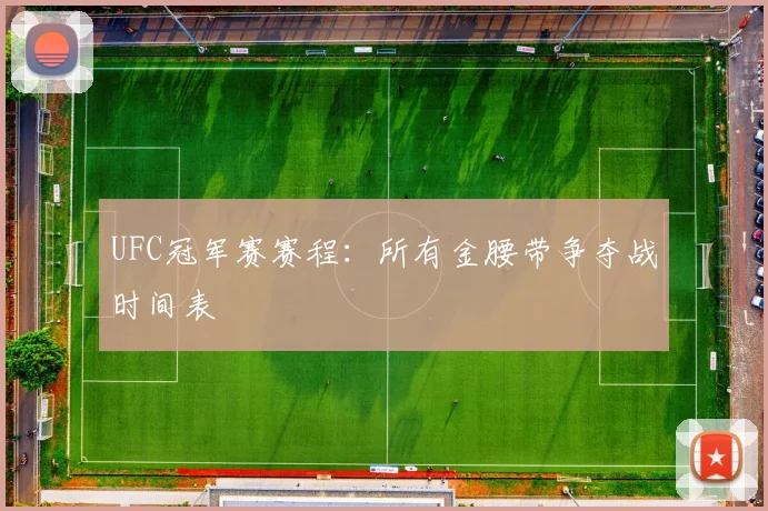 UFC冠军赛赛程：所有金腰带争夺战时间表