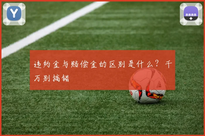 违约金与赔偿金的区别是什么?千万别搞错
